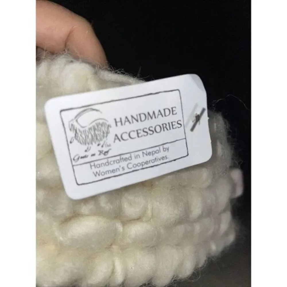 NEW Wooly Sheep Kids Toddlers Slipper‎ Handmade Lamb Wool Size 23 Made In Nepal